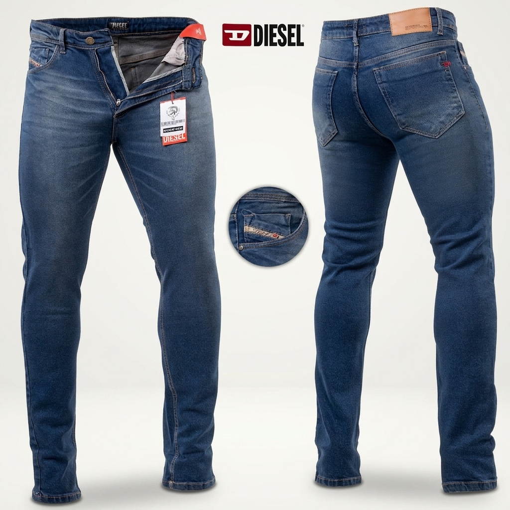 Calça Jeans DIESEL Slim Estonada