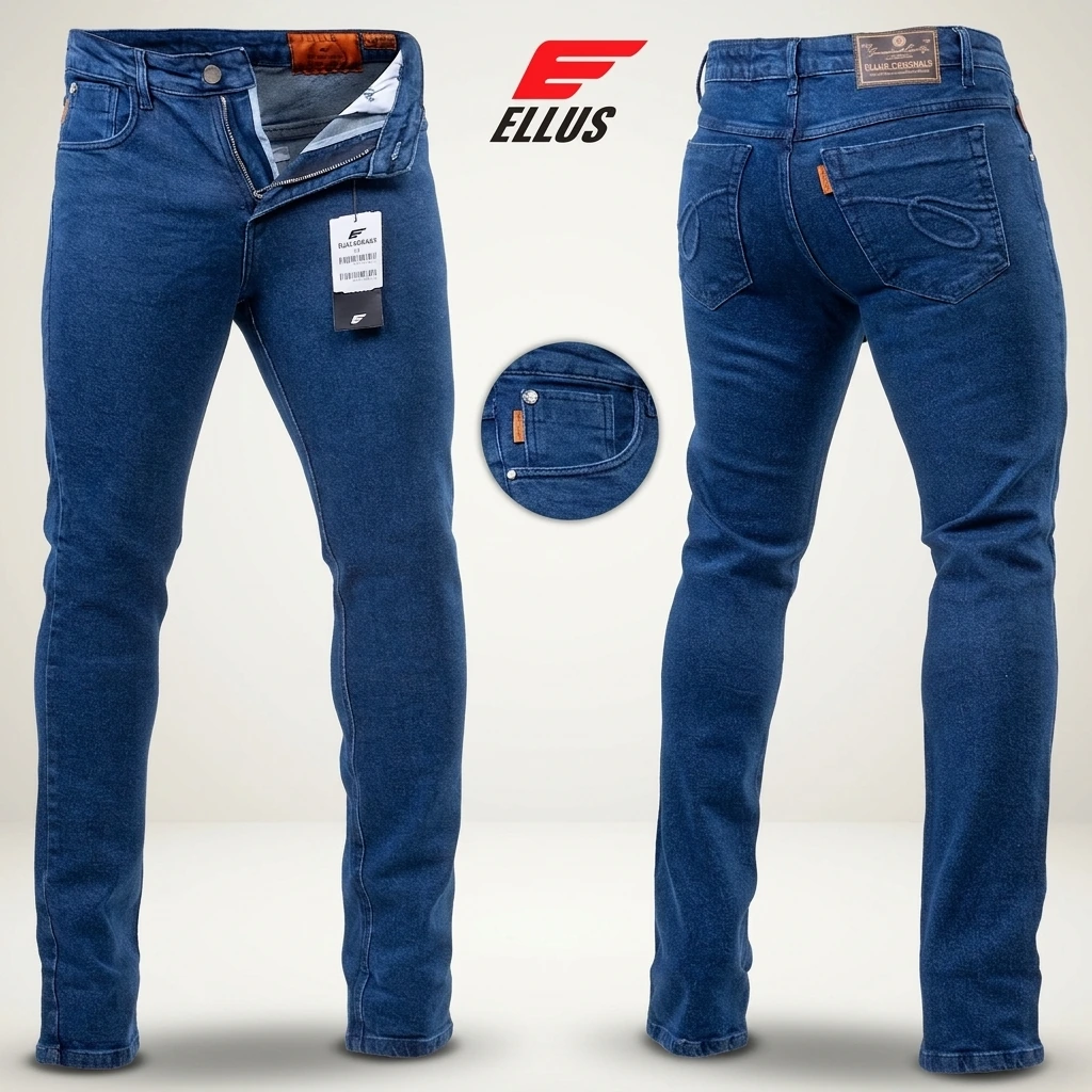 Calça Jeans ELLUS Slim Azul Escuro